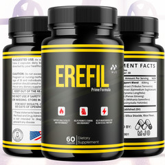 (3 Pack) Erefil Advanced Male Health Max Support Supplement Ero Fil 180 Capsules