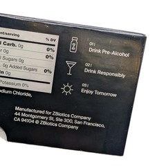 ZBiotics Pre-Alcohol Probiotic Drink, Feel Better After Drinking 12 Pack, 0.47