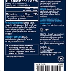 Vthrive Liquid LIPOSOMAL MAGNESIUM 100 mg 6fl oz ( 36 Servings ) BEST BY 9/26