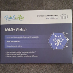 PatchAid NAD+ 600mg + Resveratrol 150mg Patch Hypoallergenic 30 Patches