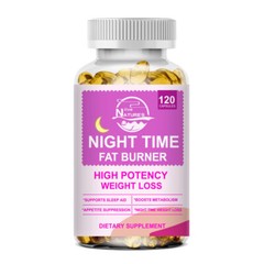 120Pills Night Time Fat Burner Supplement Weight Loss Appetite Suppressant Detox