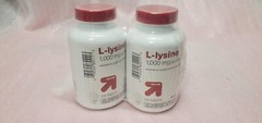Lot 2 L-lysine 1000 Mg 200 Tablets, Exp 08/2025, NEW & SEALED
