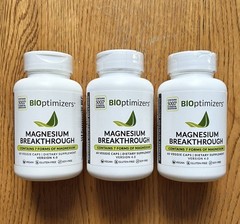 3 Breakthrough Magnesium pack-Bioptimizers all 7 essential forms, 60 capsules