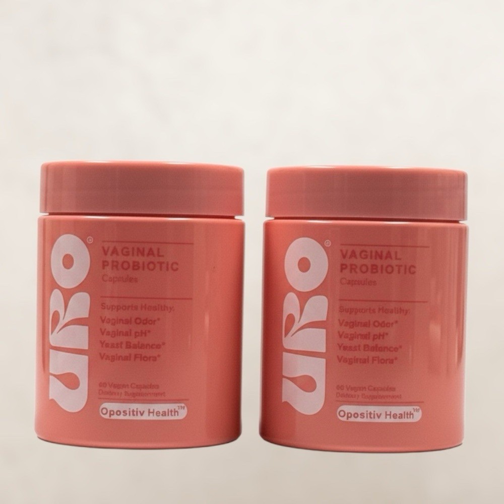 2 PACK URO O Positiv pH Balance Vaginal Probiotics 60 Caps Each