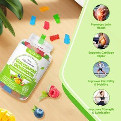 Softbear Glucosamine Chondroitin MSM Gummies Joint Support Vegan 120 Ct