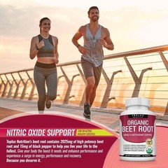 TopLux Beet Root 2040mg Energy Tablets 90ct Circulation Antioxidant Support