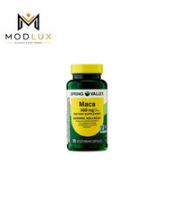 Spring Valley Maca 500mg Vegetarian Capsules General Wellness 90 Count