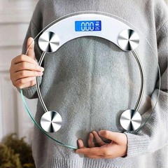 Lcd Display High-definition Digital Scale Round Shape Bathroom Body Weight Scale