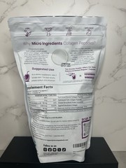 Microingredients Multi Collagen Peptides Powder Unflavored 1 lb Exp 07/2027