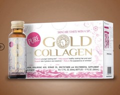 Gold Collagen Pure Plus Liquid Supplement 10x50ml New Sealed