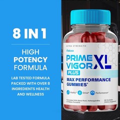 (5 Pack) Prime Vigor XL Gummies, Men Advanced Performance Vitamin (300 Gummies)