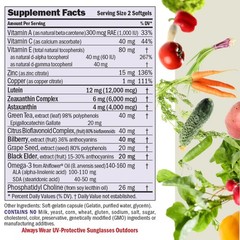 Ultimate Eye Support Softgels – 30 Count, Lutein, Zeaxanthin, Astaxanthin, Bilbe