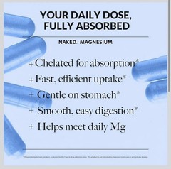 3x SEALED Naked Nutrition Magnesium 300mg Dietary Supplement 120 Capsule BB 9/27