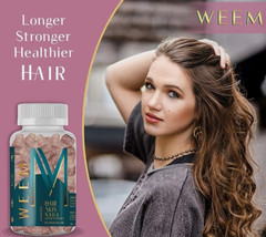 WEEM Hair Skin and Nails Gummies – Supports Healthy Hair – Vegan biotin Vitamins