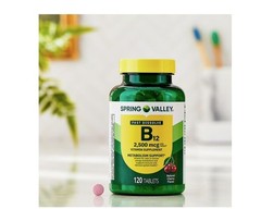 2 PACK Spring Valley Vitamin B12Quick Dissolve Tablets Supplement 2500Mcg Cherry