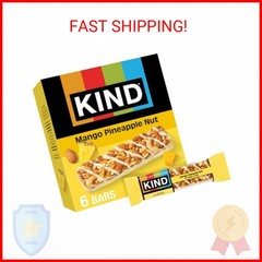 KIND Healthy Snack Bars, Mango Pineapple Nut, Gluten Free, 6 Count