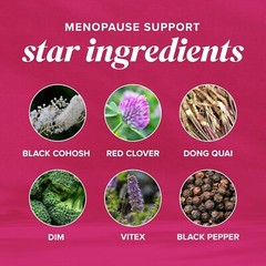 Menopause Vitamins Beadlets with Black Cohosh, Red Clover, Hot Flashes, 30 ct