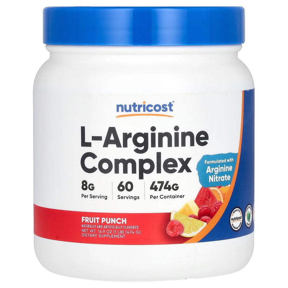 2 X Nutricost, L-Arginine Complex, Fruit Punch, 16.9 oz (474 g)