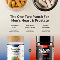 SNAP Prostate Health Nitric Oxide Bundle Saw Palmetto L-Arginine L-Citrulline