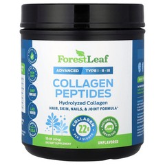 2 X Forest Leaf, Collagen Peptides, Unflavored, 16 oz (454 g)