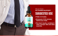 (1 Pack) Gluco Tonic Blood Support Formula Drops Advanced Vitamin Supplement 2ML