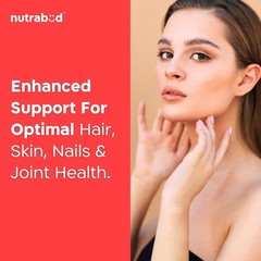 Nutrabud Multi Collagen Complex Supplement for Women, Men 90 Tablets Hydrolyzed