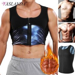 Men’s Waist Trainer Sauna Vest for Weight Loss Sweat Fat Burner Compression Tops
