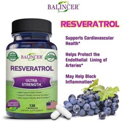 Resveratrol Nicotinamide Nucleoside 1000mg Antioxidant Brain Health 120 Capsules
