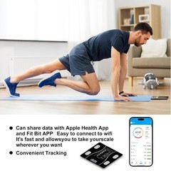 High Precision with Backlit Display Digital Body Weight Scale Bluetooth Bathroom