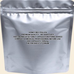 HONEY BEE POLLEN With Absolutely No Additives Raw USA Concentrated 100 V Capsule