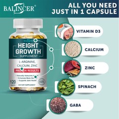 Height Growth Capsules – Enhances Bone Density，Supports Healthy Bones & Joint