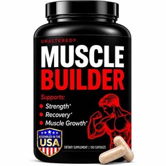 UNALTERED Anabolic Muscle Builder for Men – Growth, Size, Strength – Natural Mus