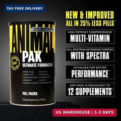 Animal Pak – Convenient Multivitamin for Men & Women Daily All-in-One Vitamin &