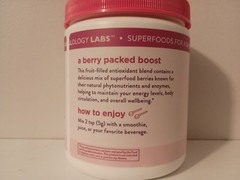 WELLOLOGY LABS™ ANTIOXIDANTS & SUPER BERRIES SUPERFOOD BOOST POWDER MIX 07/2027
