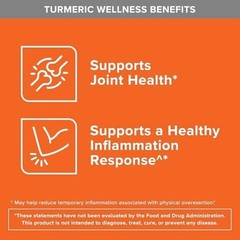 Turmeric Curcumin with Black Pepper & Ginger, 2400mg Joint Support, 105 Count