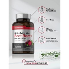 Horbäach Nitric Oxide Beet Root,for Men & Women, Vegetarian, Non-GMO