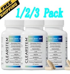 1-3Pc CLEARSTEM (age+acne) – MIND-BODY-SKIN Vitamin 90 Softgelsules.