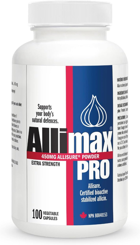 Allimax Pro 450mg 100 Vegicaps. Allicin Garlic Supplement to Support Your Bod…