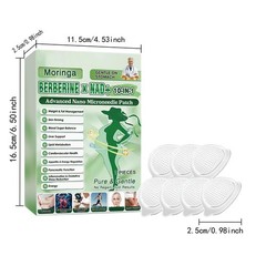 Berberine Moringa – NAD+ 10-in-1 Advanced Nano Microneedle- Patches New