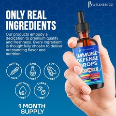 3PK Immune Defense Supplement Elderberry, Echinacea, Turmeric Curcumin, Zinc