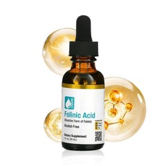 2 Pack Folinic Bioactive Folate Nutrition Alcohol Free 30ml Liquid Acid US