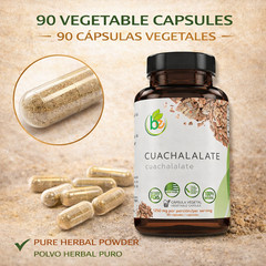 Cuachalalate Capsules Forte–90 Vegetable Caps(1350 mg per Serving)by BexpertsUSA