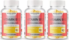 360 Softgels Vitamin B12 Methylcobalamin – 2000mcg USA Made Non-GMO