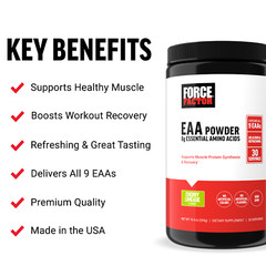 Force Factor Essential Amino Acids, Full Spectrum EAAs Amino Acids Powder