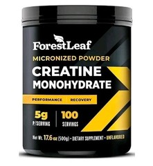 ForestLeaf Creatine Monohydrate Micronized Powder Maximize Muscle Growth. B7