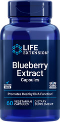 3 PACK Life Extension Blueberry Extract for Healthy DNA Function 60 Veg Capsules