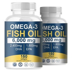 3 6000 Oil EPA Mg with Maximum Fish DHA – Supports Cognitive, Liver Omega