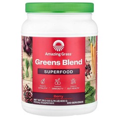 2 X Amazing Grass, Greens Blend Superfood, Berry, 1.76 lb (800 g)