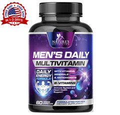 Multivitamin for Men Vitamin A, C, D, E, Zinc, Calcium, Multivitamins for Immune