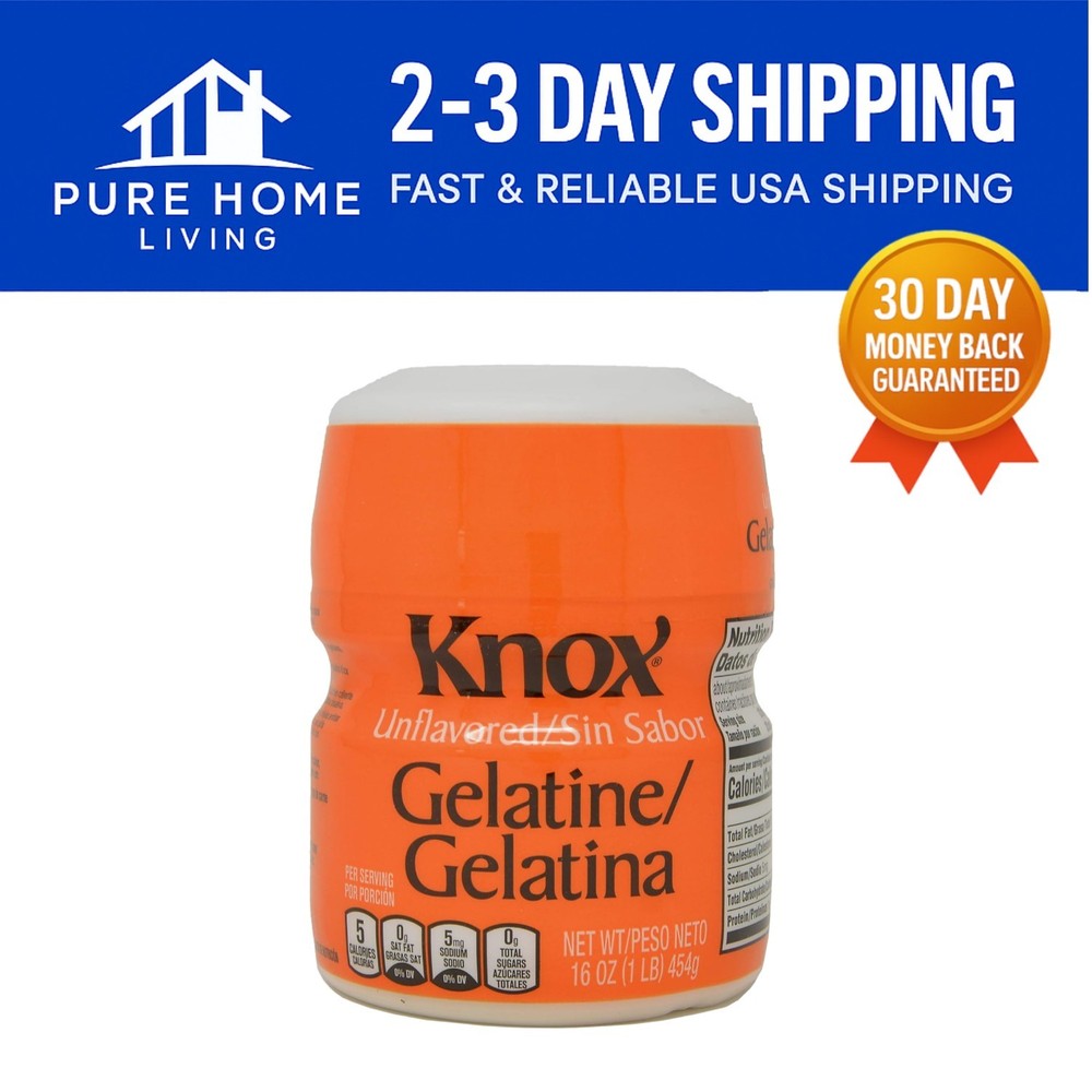 Versatile 1 lb Unflavored Gelatin – Ideal for Jelling, Glazing & Thickening
